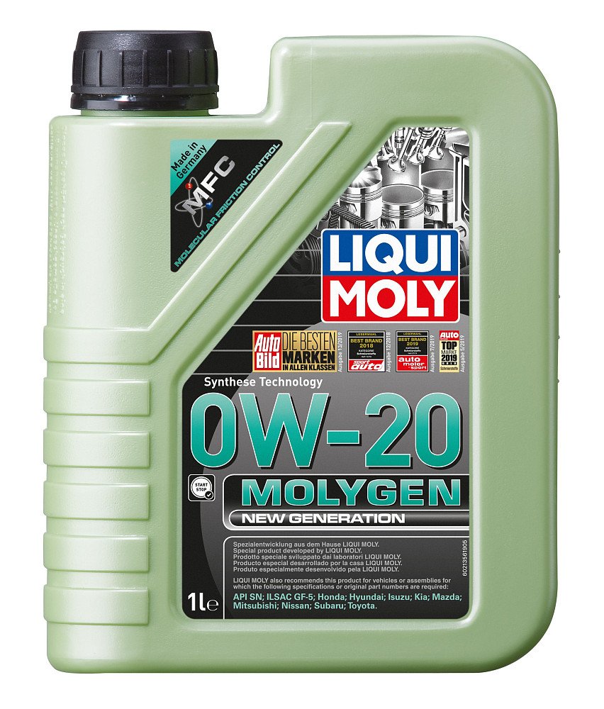 Моторное масло Liqui Moly Molygen New Generation 0W20 синтетическое 1л