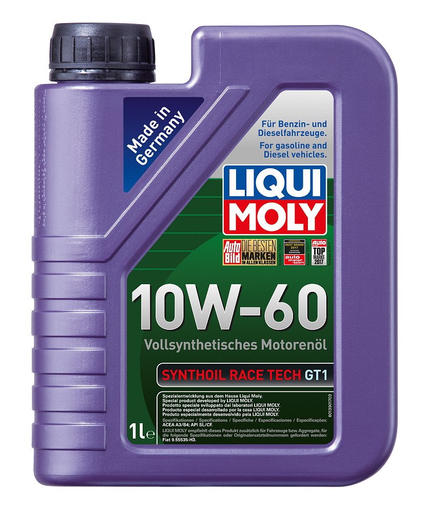 Моторное масло Liqui Moly Synthoil Race Tech GT1 10W60 синтетическое 1л