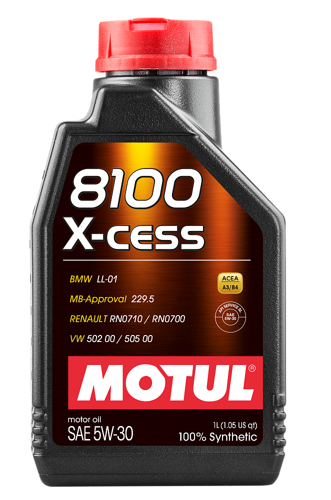 Моторное масло Motul 8100 X-Cess 5W30 синтетическое 1л