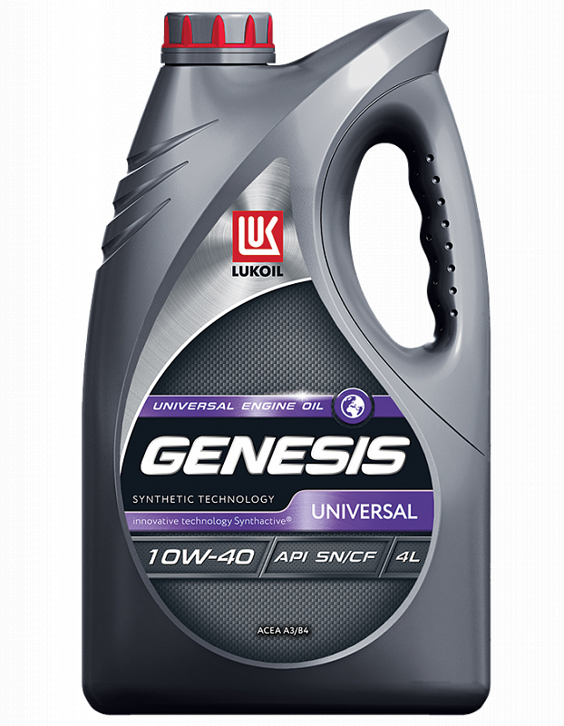 Моторное масло Лукойл Genesis Universal 10W40 полусинтетическое 4л