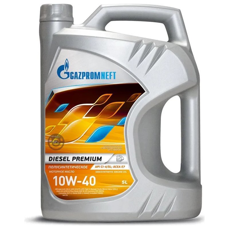 Моторное масло Gazpromneft Diesel Premium 10W40 полусинтетическое 5л