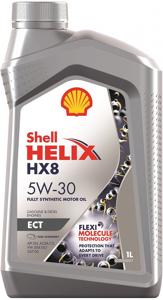 Моторное масло Shell Helix HX8 ECT 5W30 синтетическое 1л