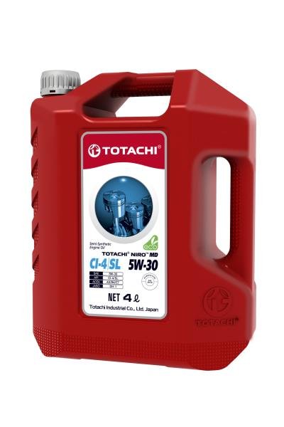 Моторное масло Totachi Niro MD CI-4/SL ПЭТ 5W30 полусинтетическое 4л