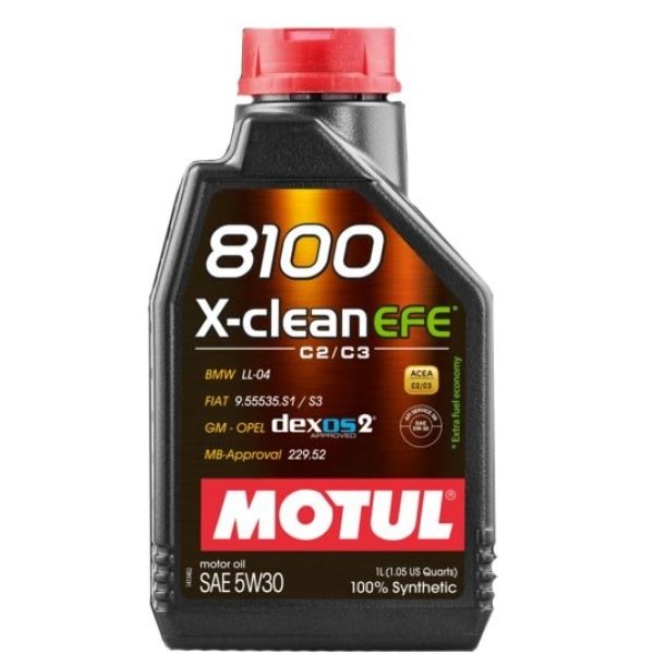 Моторное масло Motul 8100 X-Clean EFE 5W30 синтетическое 1л