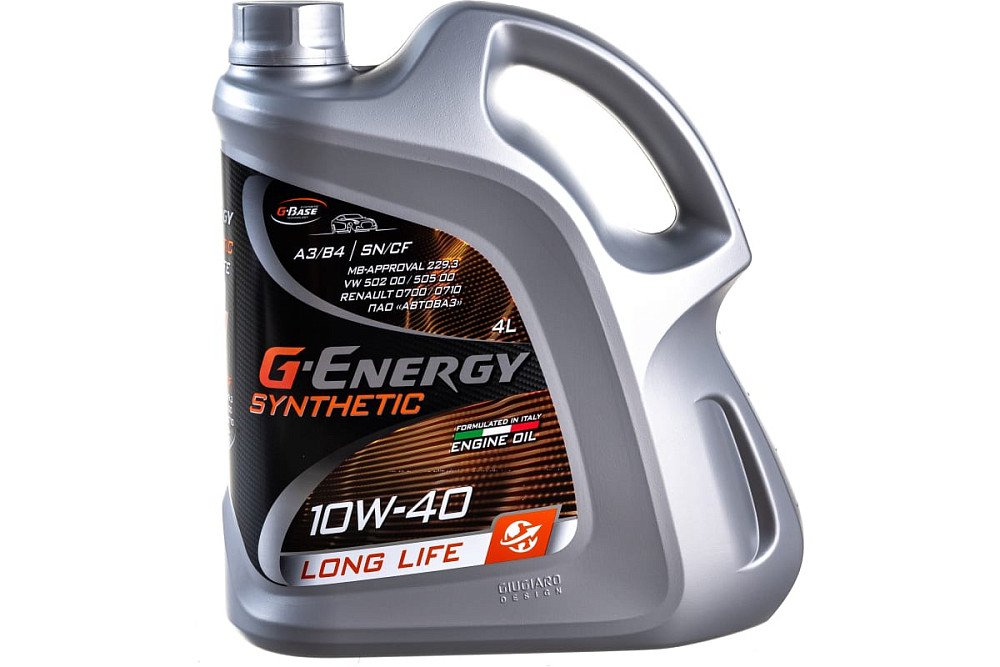 Моторное масло G-Energy Synthetic Long Life 10W40 синтетическое 4л