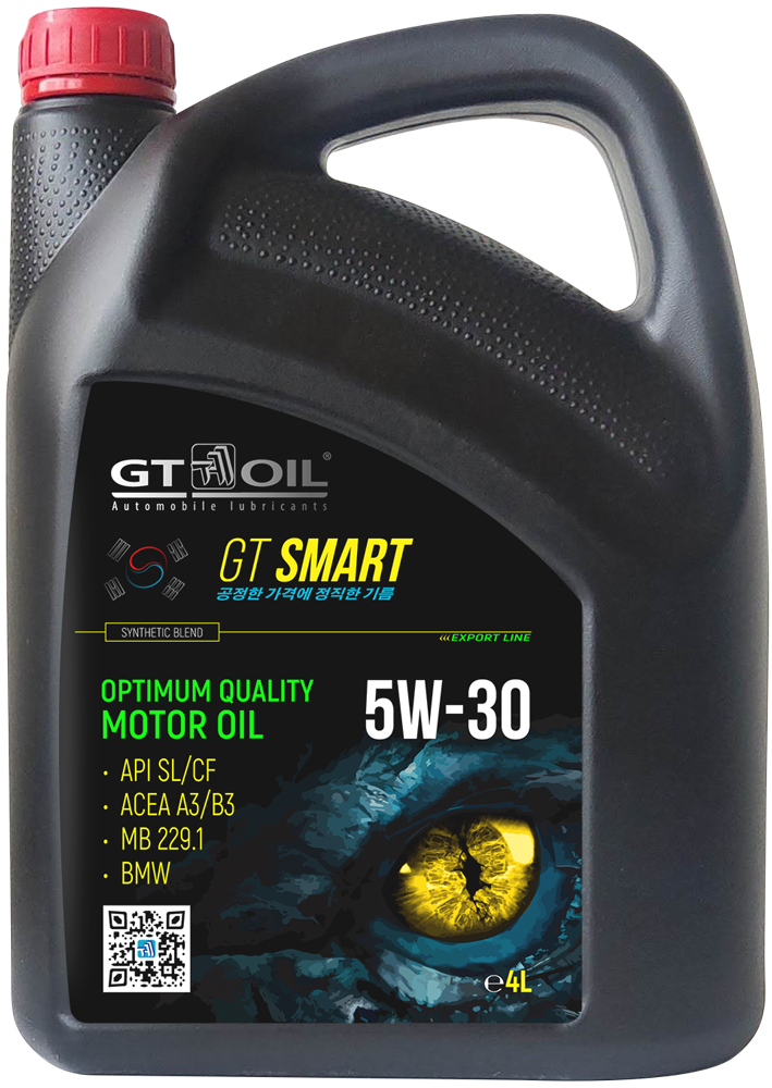 Моторное масло GT Oil GT Smart 5W30 полусинтетическое 4л