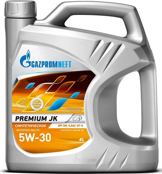 Моторное масло Gazpromneft Premium JK 5W30 синтетическое 4л