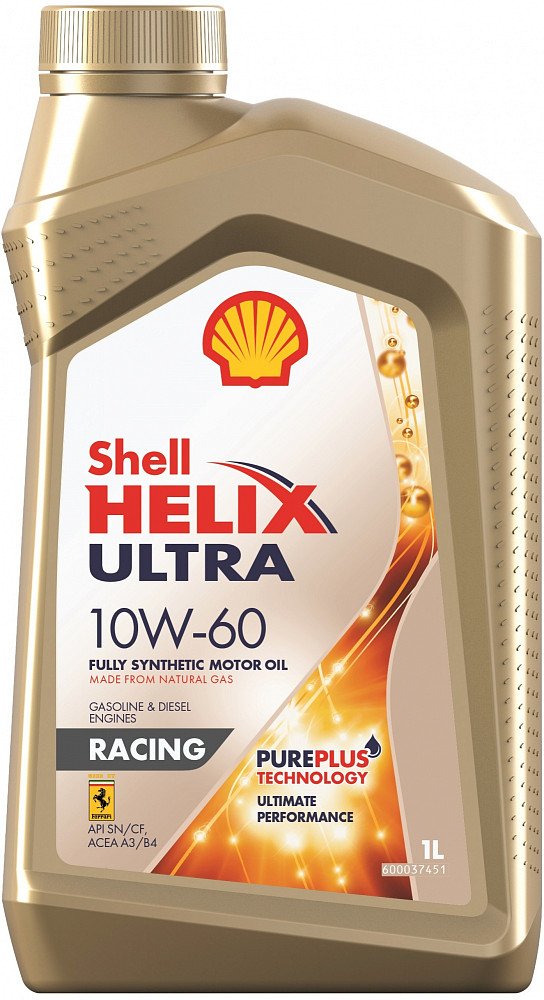 Моторное масло Shell Helix Ultra Racing 10W60 синтетическое 1л