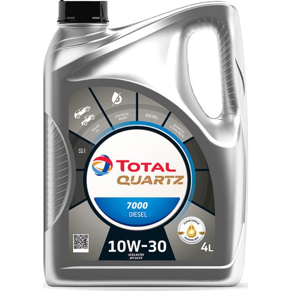 Моторное масло Total Quartz 7000 Diesel 10W40 полусинтетическое 4л