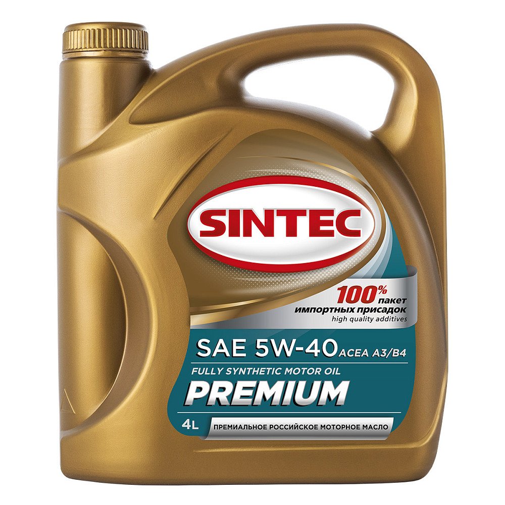 Моторное масло Sintec Premium 5W40 синтетическое 4л