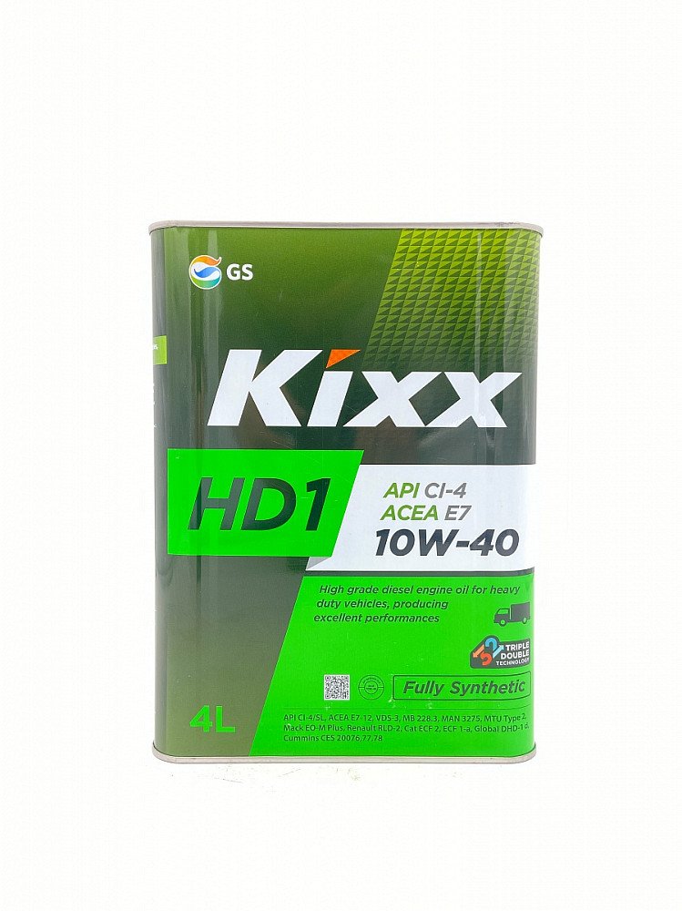 Моторное масло Kixx HD1 10W40 синтетическое 4л