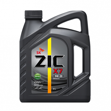 Моторное масло ZIC X7 Diesel 5W30 синтетическое 4л