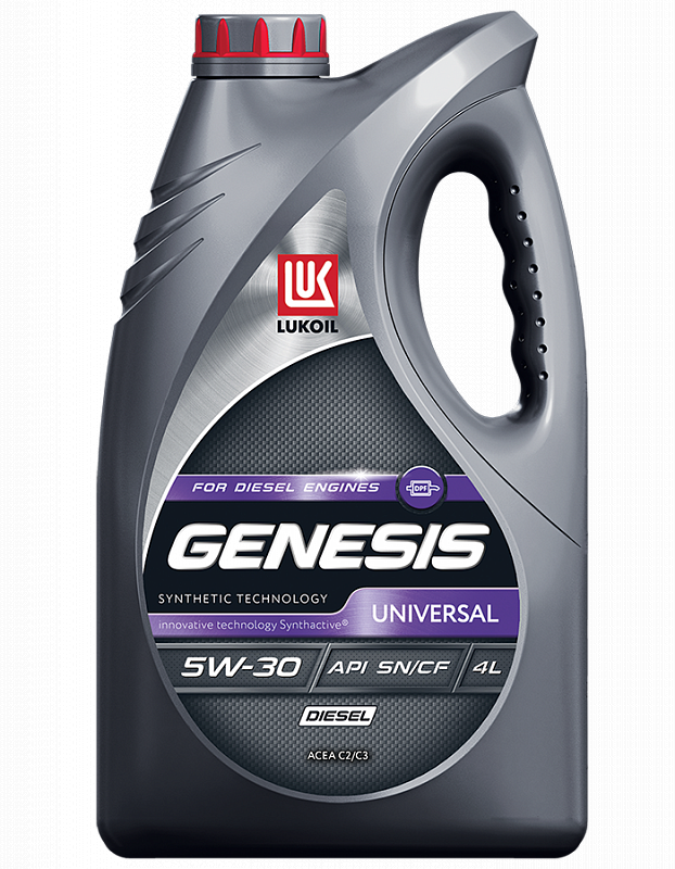 Моторное масло Лукойл Genesis Universal Diesel 5W30 полусинтетическое 4л