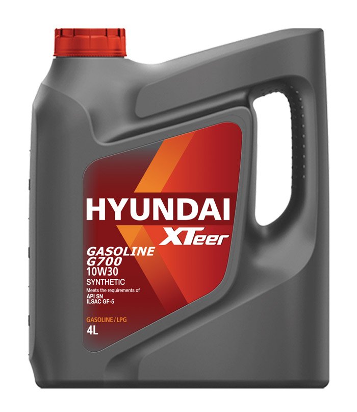 Моторное масло Hyundai XTeer Gasoline G700 10W30 синтетическое 4л