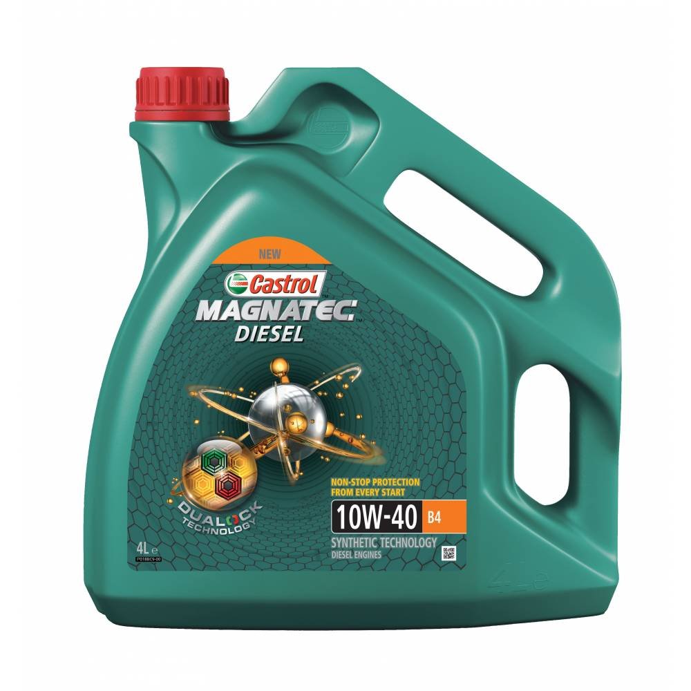 Моторное масло Castrol Magnatec Diesel B4 Dualock 10W40 полусинтетическое 4л