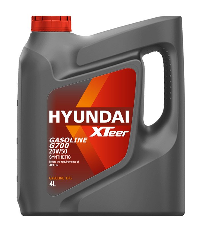 Моторное масло Hyundai XTeer Gasoline G700 20W50 синтетическое 4л