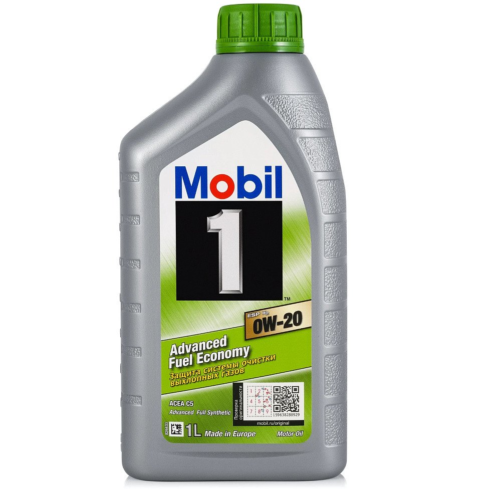 Моторное масло Mobil 1 ESP X2 0W20 синтетическое 1л