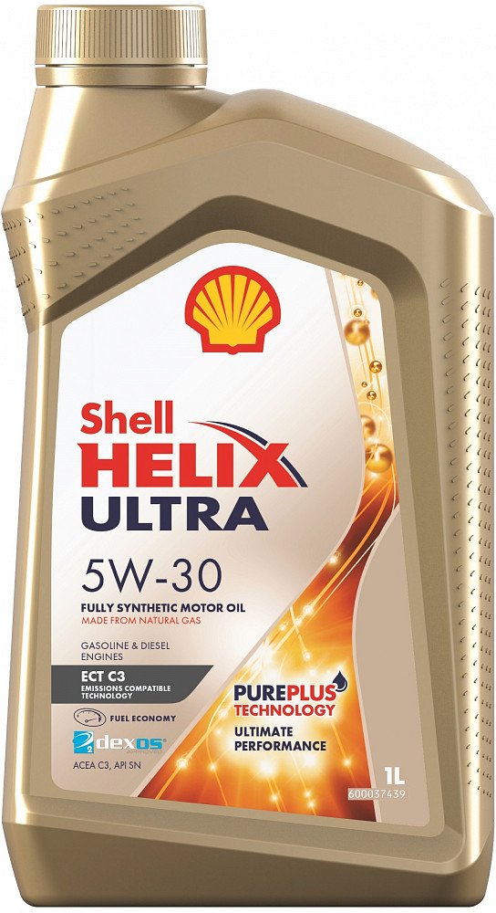 Моторное масло Shell Helix Ultra ECT C3 5W30 синтетическое 1л