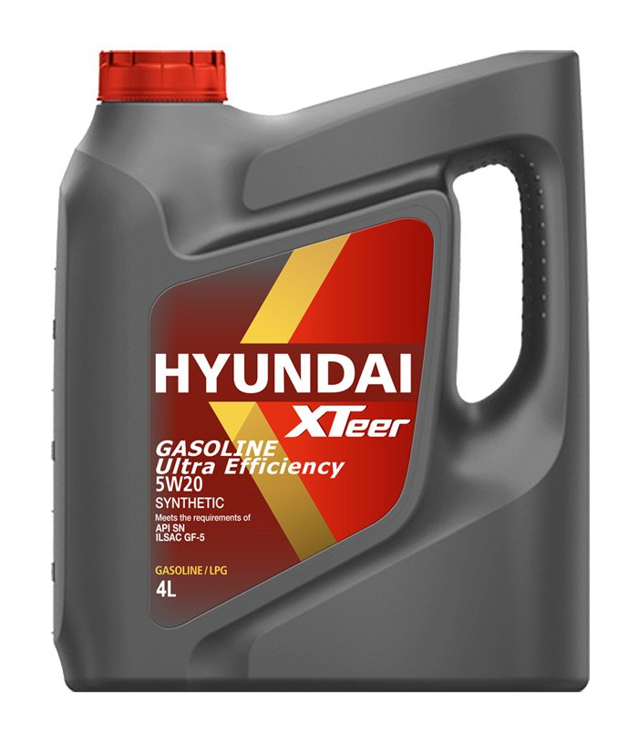 Моторное масло Hyundai XTeer Gasoline Ultra Efficiency 5W20 синтетическое 4л