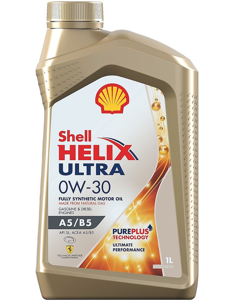 Моторное масло Shell Helix Ultra A5/B5 0W30 синтетическое 1л