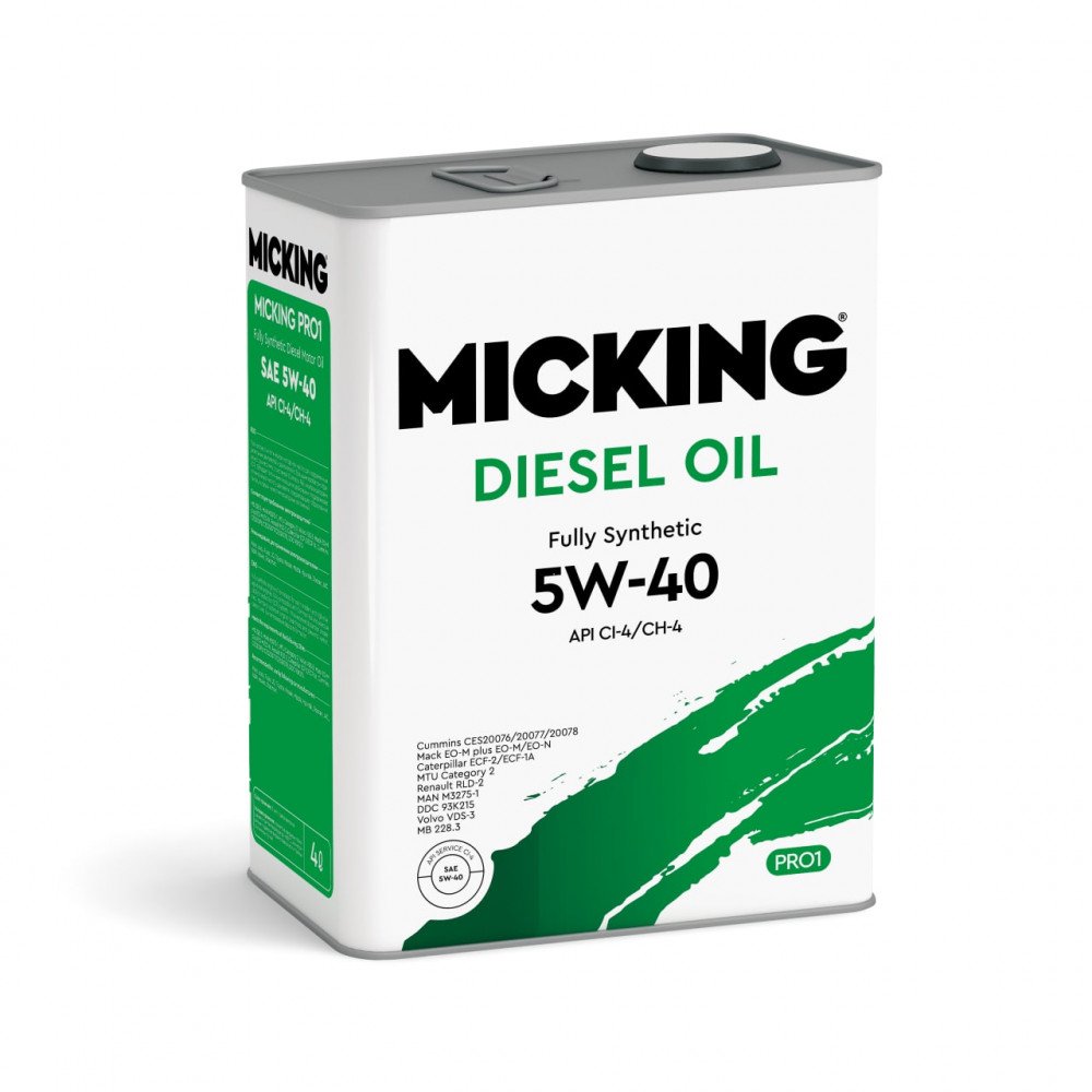Моторное масло Micking Diesel Oil PRO1 5W40 синтетическое 4л