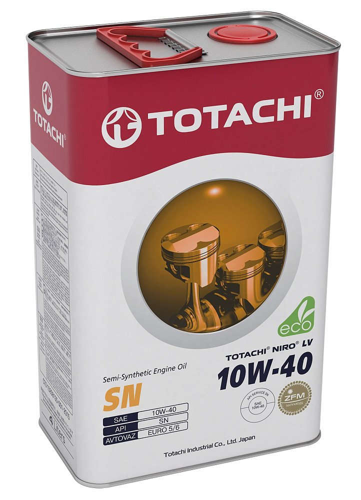 Моторное масло Totachi Niro LV SN 10W40 полусинтетическое 4л