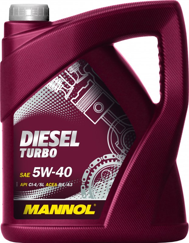 Моторное масло Mannol Diesel Turbo 5W40 синтетическое 5л