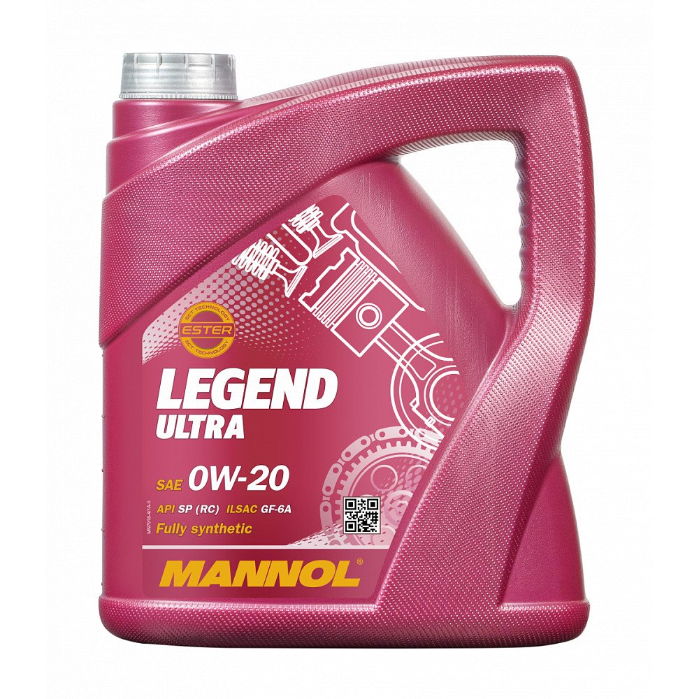 Моторное масло Mannol Legend Ultra 0W20 синтетическое 4л