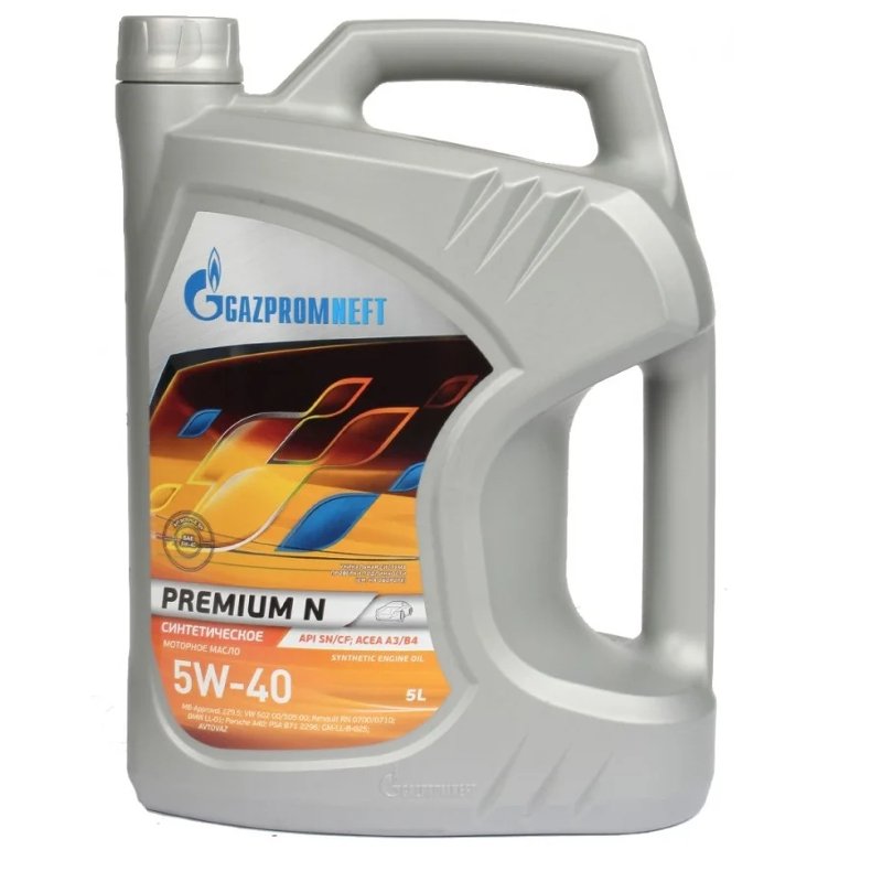 Моторное масло Gazpromneft Premium N 5W40 синтетическое 5л