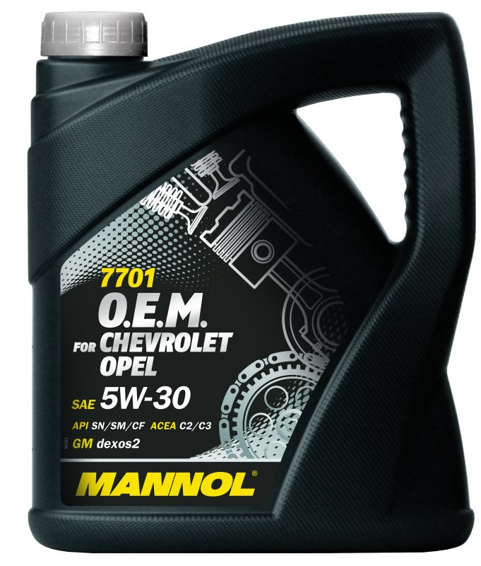 Моторное масло Mannol O.E.M. for Chevrolet Opel 5W30 синтетическое 4л