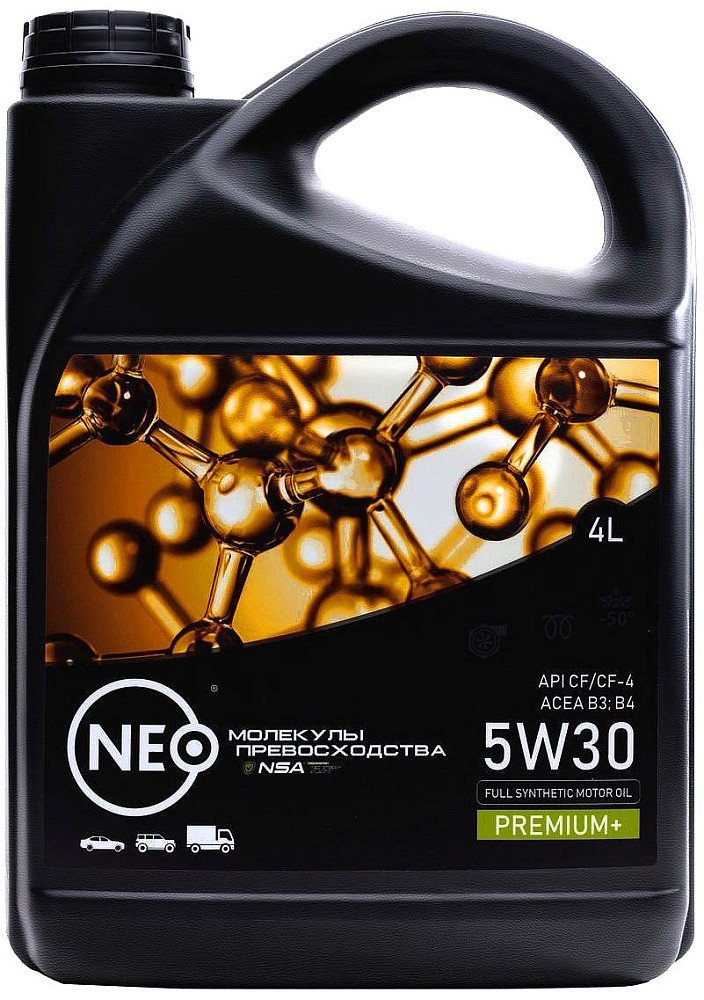 Моторное масло Neo Revolution Diesel CF/CF-4 B3/B4 5W30 полусинтетическое 4л