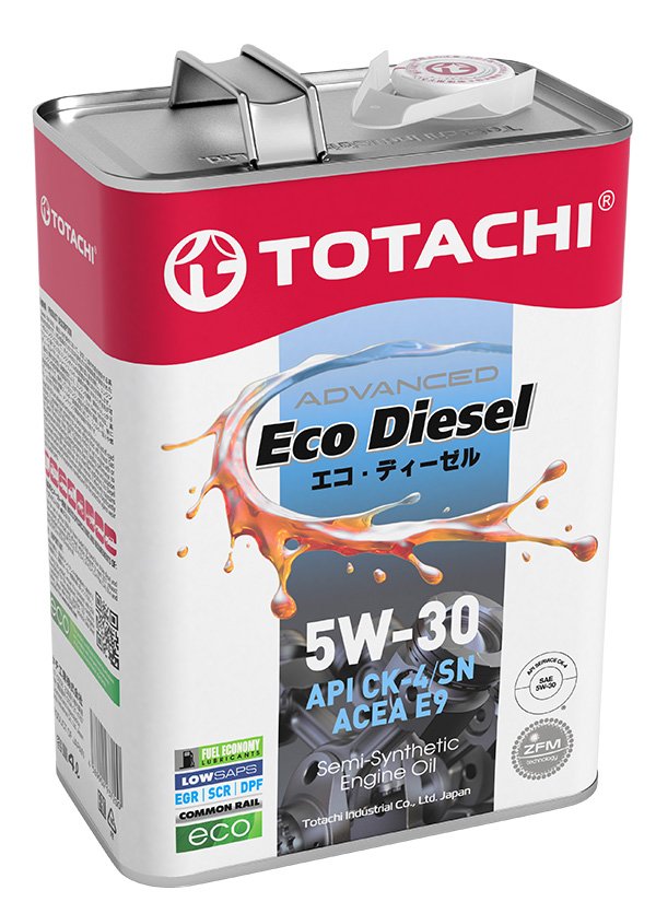 Моторное масло Totachi Eco Diesel CK-4/SN 5W30 полусинтетическое 4л