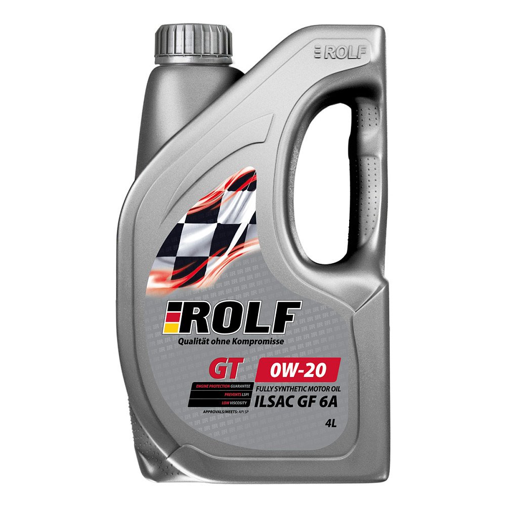 Моторное масло ROLF GT GF-6A 0W20 ПЭТ синтетическое 4л