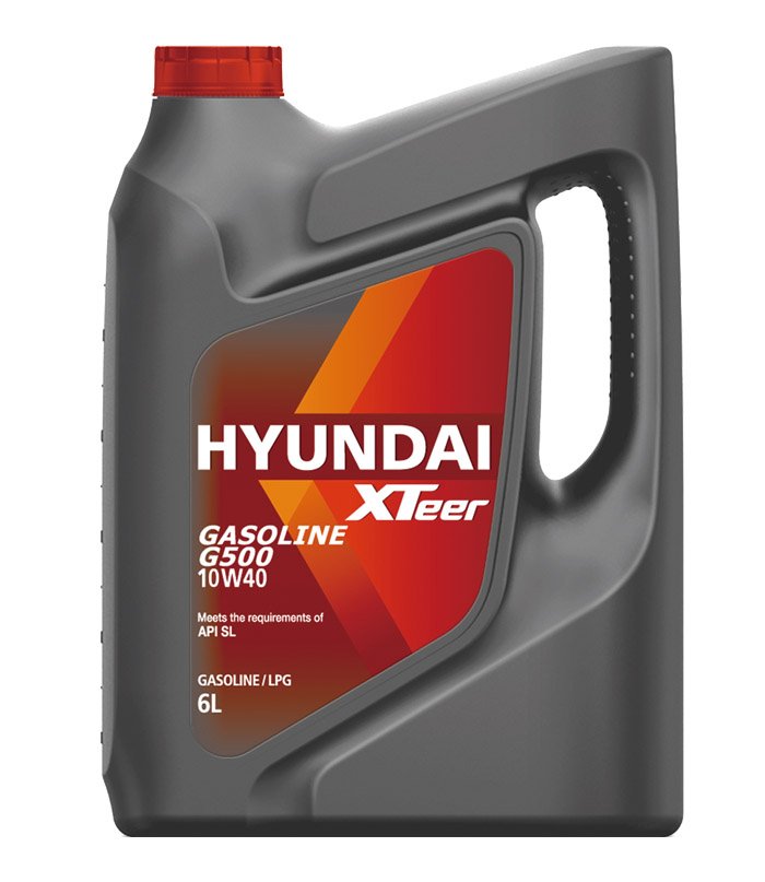 Моторное масло Hyundai XTeer Gasoline G500 10W40 полусинтетическое 6л