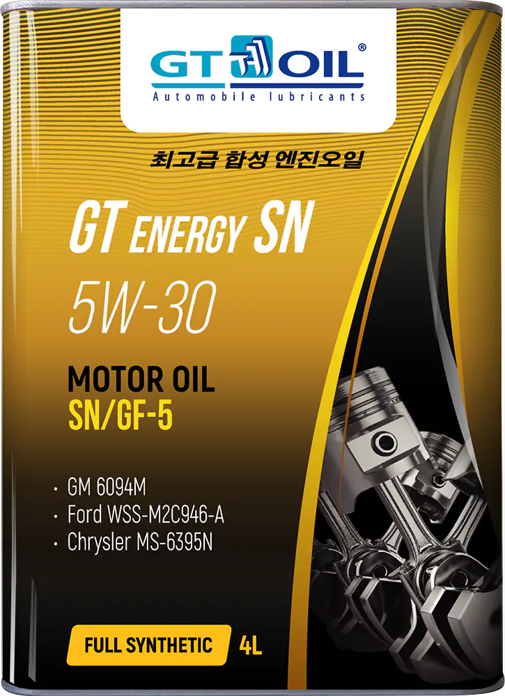 Моторное масло GT Oil GT Energy SN SN/GF-5 5W30 синтетическое 4л