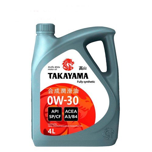 Моторное масло Takayama SP/CF A3/B4 0W30 ПЭТ синтетическое 4л