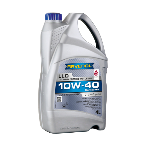 Моторное масло Ravenol LLO 10W40 полусинтетическое 4л