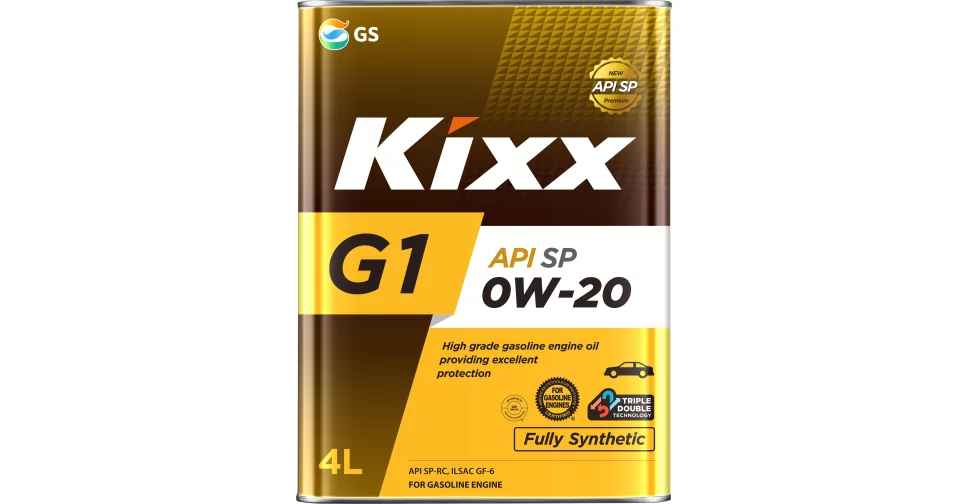 Моторное масло Kixx G1 SP 0W20 синтетическое 4л