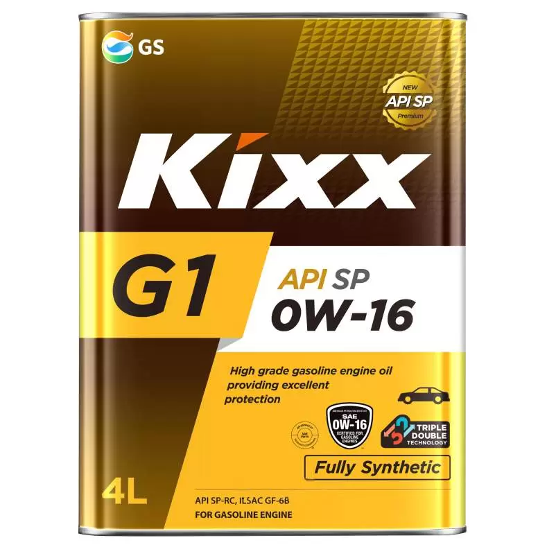 Моторное масло Kixx G1 SP 0W16 синтетическое 4л