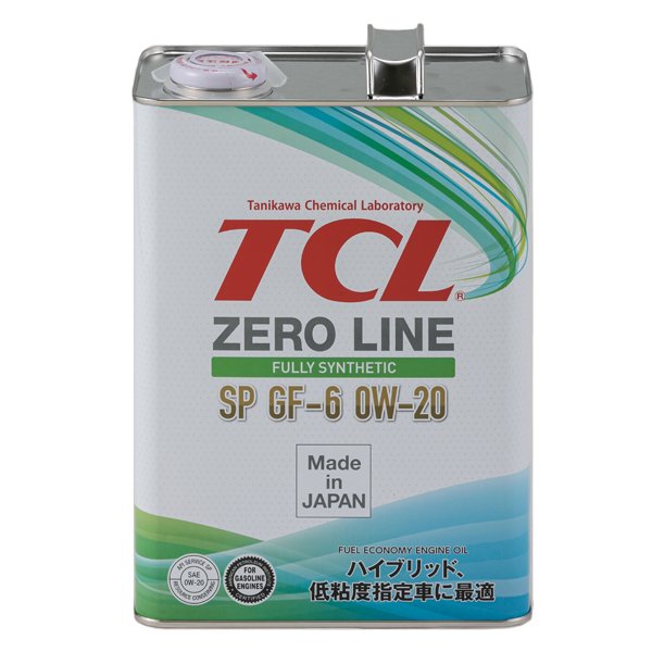 Моторное масло TCL Zero Line SP GF-6 0W20 синтетическое 4л