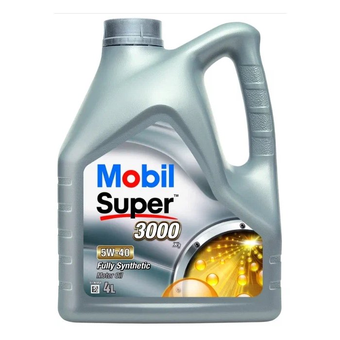 Моторное масло Mobil Super 3000 X1 5W40 синтетическое 4л