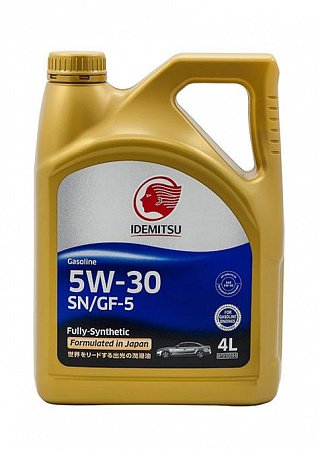 Моторное масло Idemitsu Gasoline SN/GF-5 5W30 синтетическое 4л