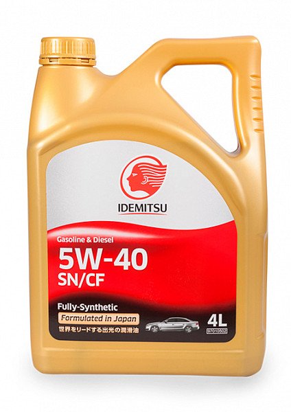 Моторное масло Idemitsu Gasoline&Diesel SN/CF 5W40 синтетическое 4л