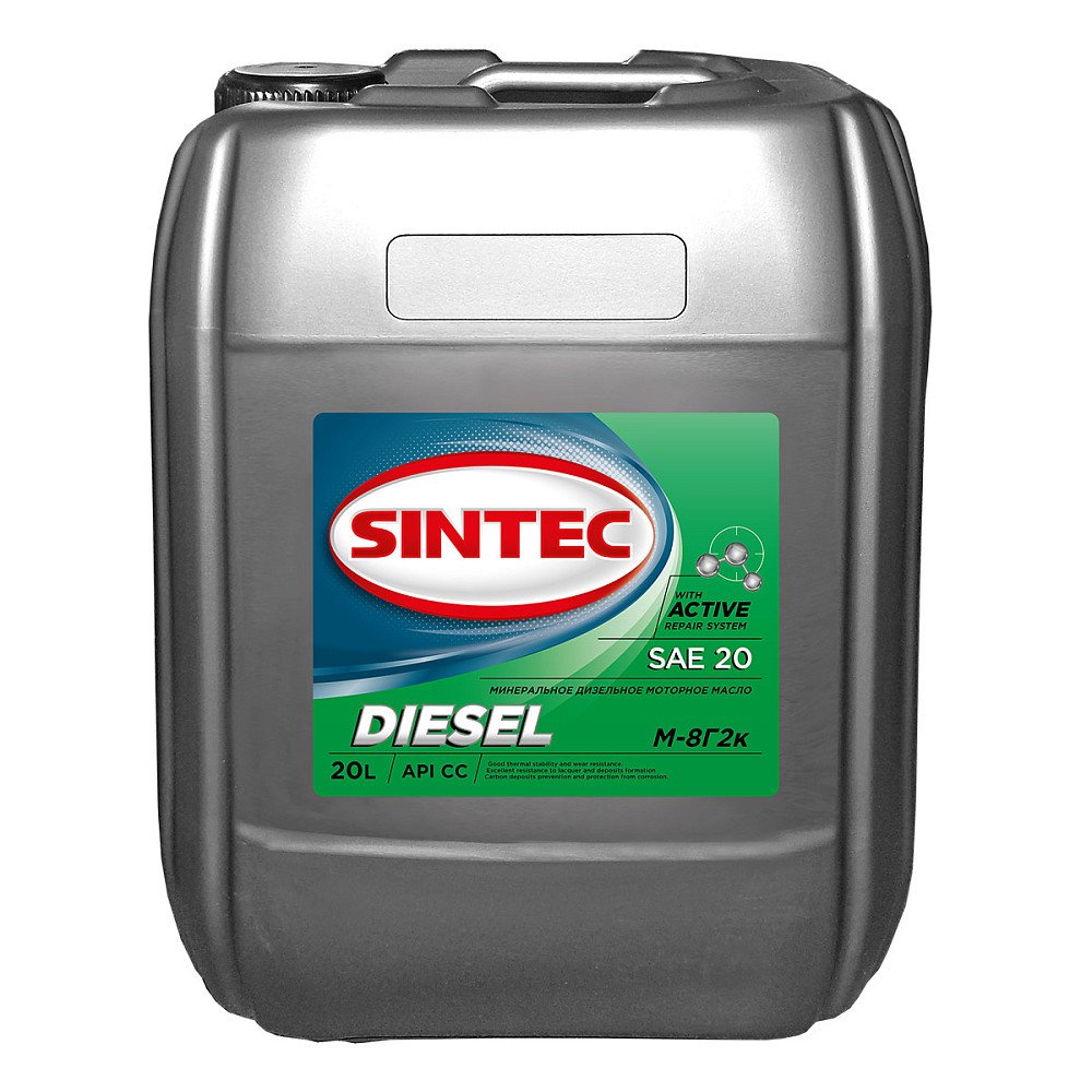 Моторное масло Sintec Diesel М-8Г2к минеральное 20л