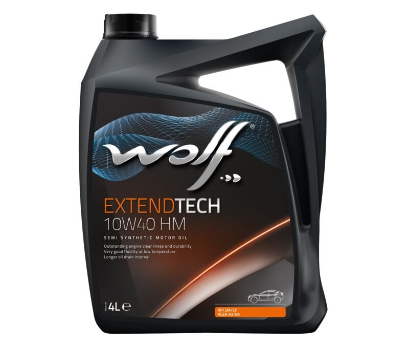 Моторное масло Wolf ExtendTech HM 10W40 полусинтетическое 4л