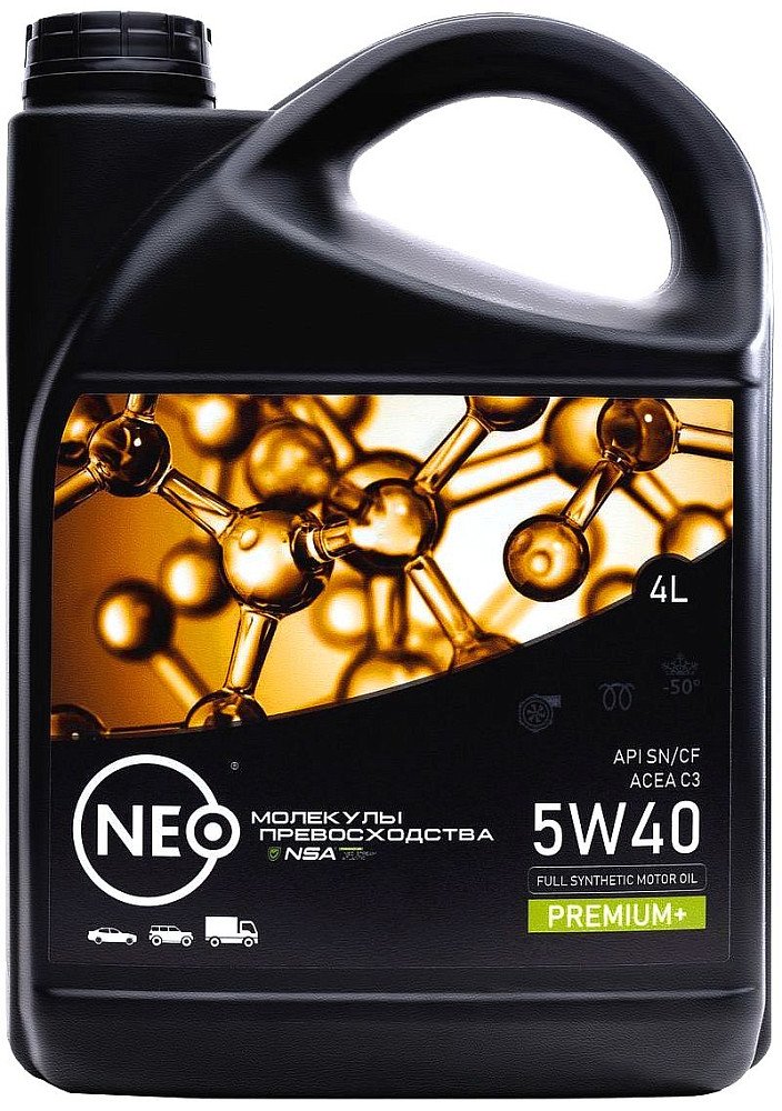 Моторное масло Neo Revolution SN/CF C3 5W40 синтетическое 4л