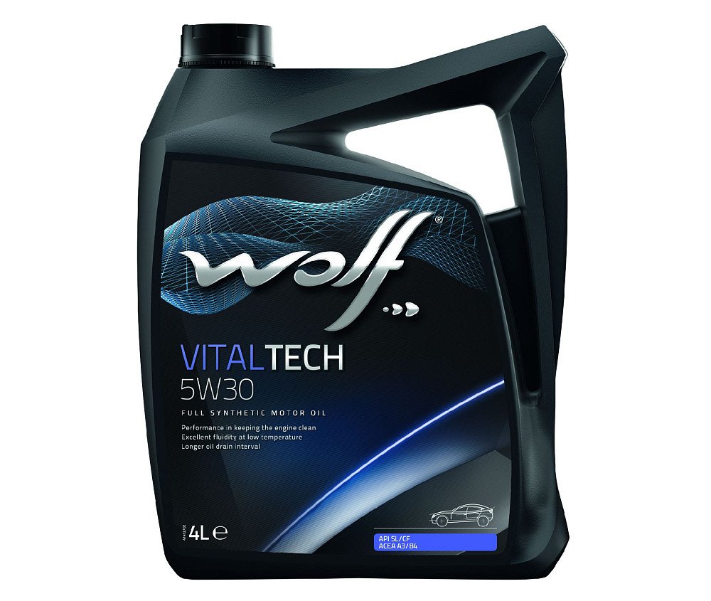 Моторное масло Wolf VitalTech 5W30 синтетическое 4л