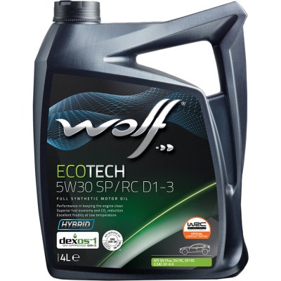Моторное масло Wolf EcoTech SP/RC D1-3 5W30 синтетическое 4л
