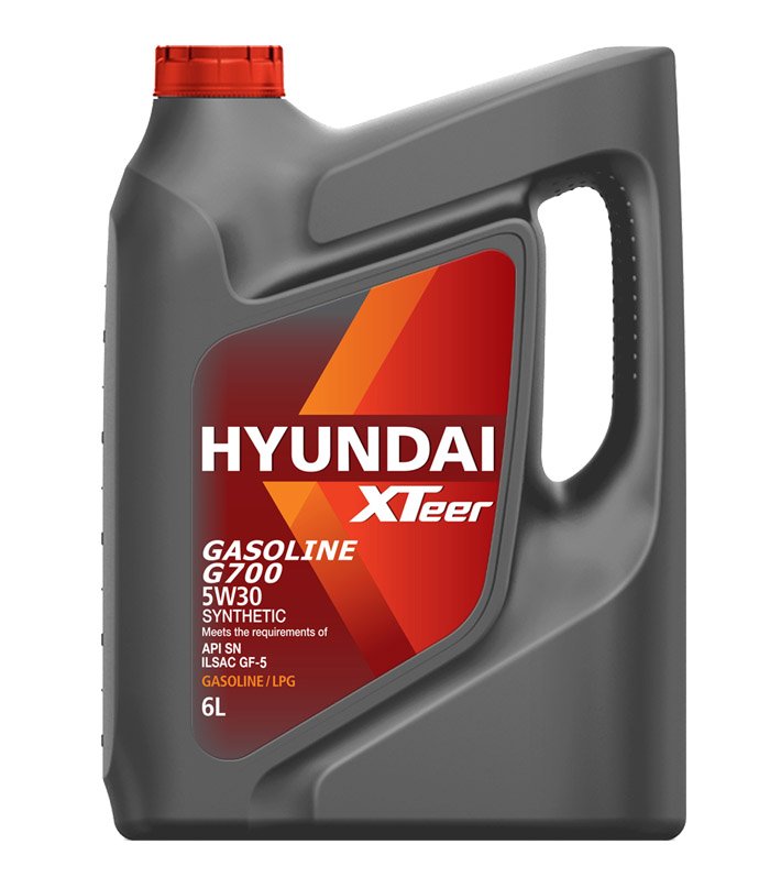 Моторное масло Hyundai XTeer Gasoline G700 5W30 синтетическое 6л