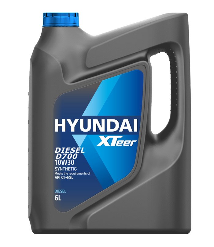 Моторное масло Hyundai XTeer Diesel D700 10W30 синтетическое 6л